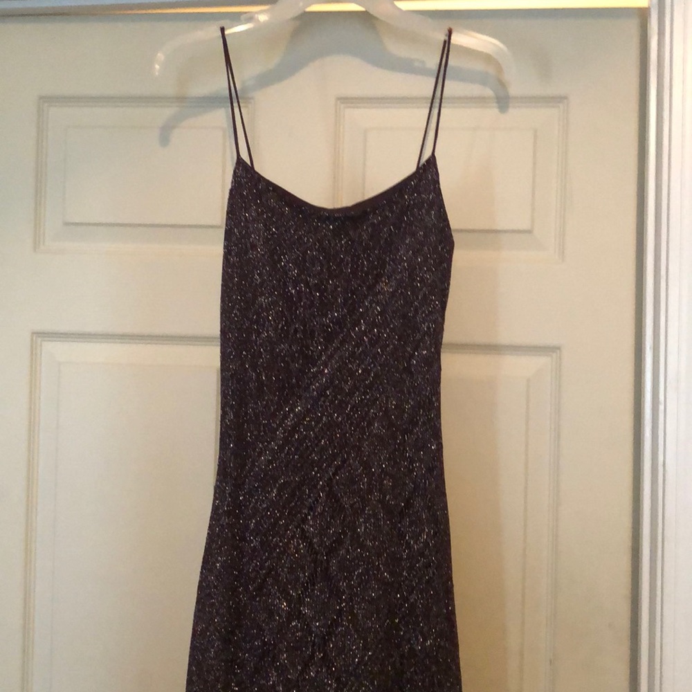 Burgundy metallic dress